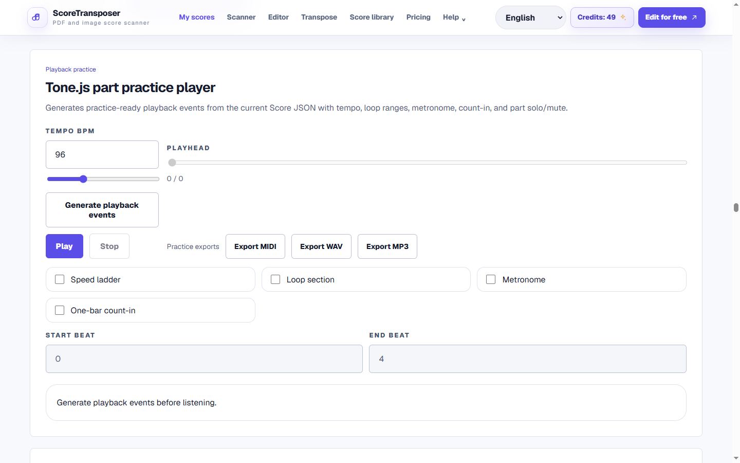See, hear, and loop difficult measures in the real product interface